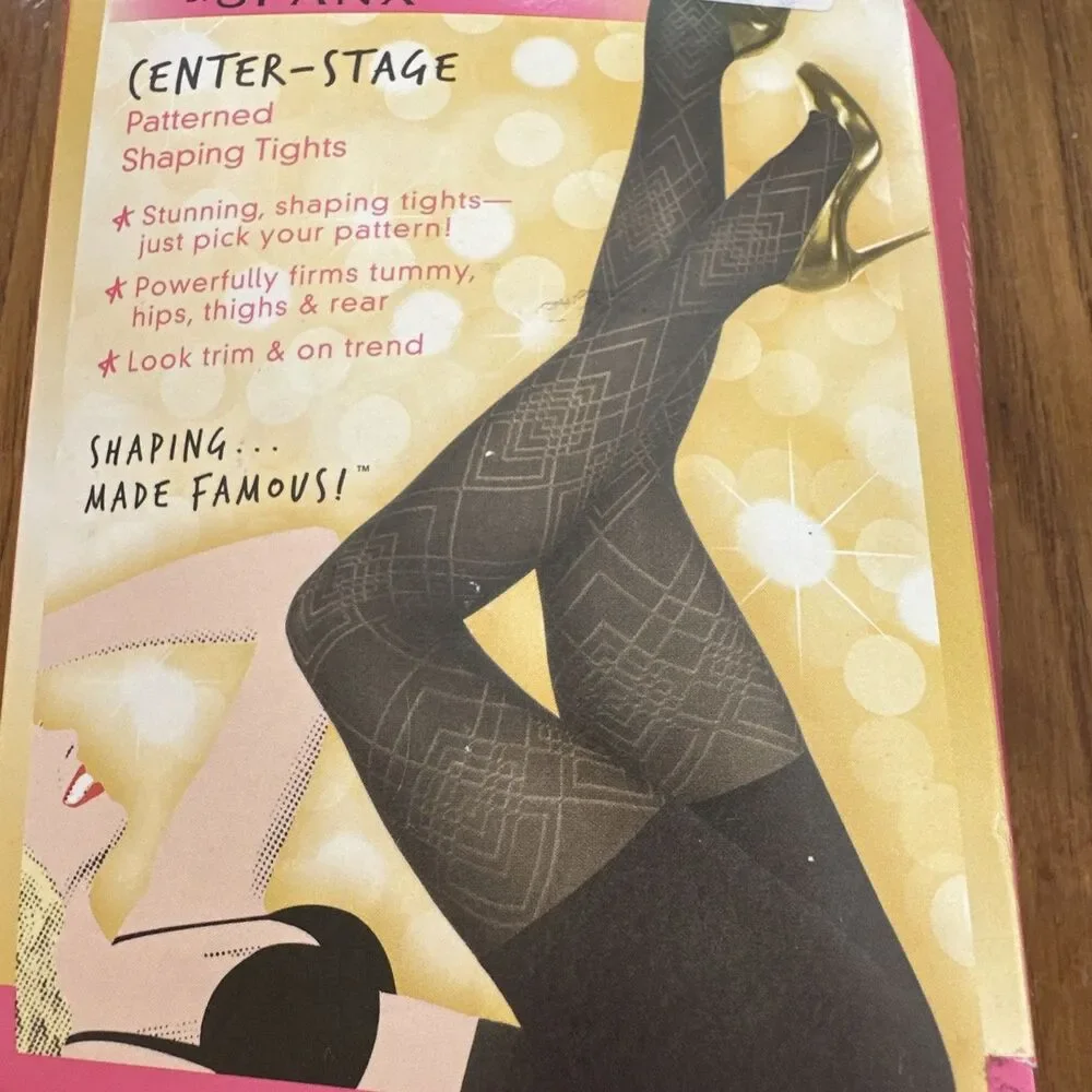 NEW Spanks Star Power Tights Diamond Daze 2XL E Black